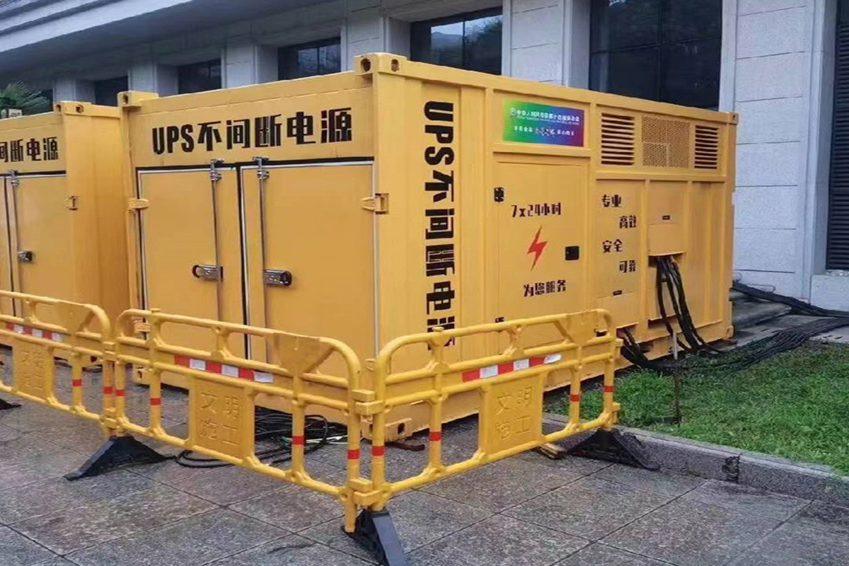 沙湾发电机租赁施工现场